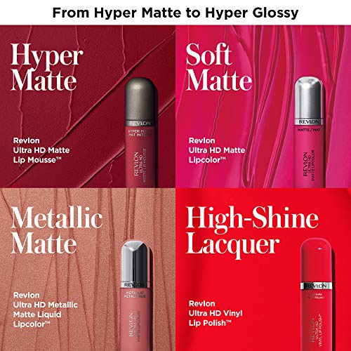 REVLON Ultra HD Metallic Matte Lipcolor, 690 Gleam  .2 fl oz