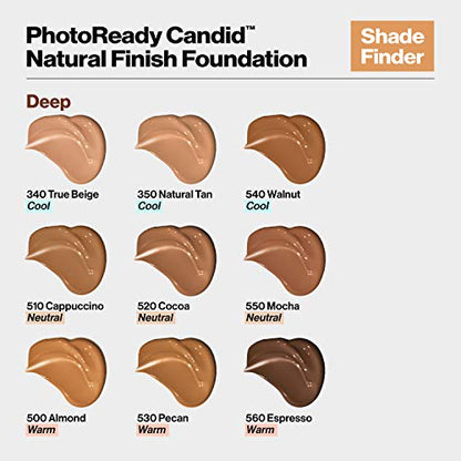 Revlon Photoready CANDID Natural Finish Foundation, 330 Light Honey  .75 fl oz