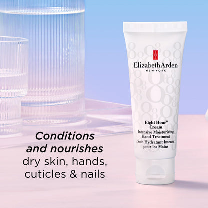 Elizabeth Arden Eight Hour Cream Intensive Moisturizing Hand Treatment, Travel Size Moisturizer, Rich Lotion for Dry, Cracked Skin, Non-Greasy, 2.3 oz