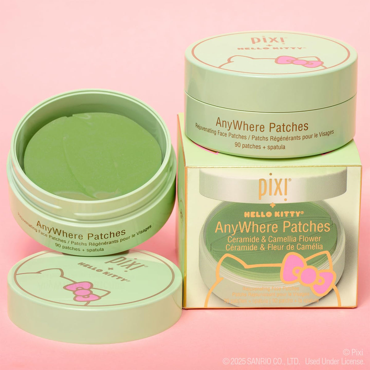 Pixi + Hello Kitty AnyWhere Multipurpose Hydrogel Patches, Hyaluronic, Caffeine