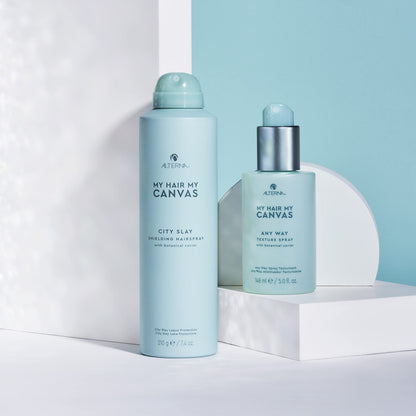 Alterna My Hair My Canvas City Slay Shielding Hairspray, 7.4 Fl Oz | Vegan | Buildable, Flexible Hold | Humidity & Heat Protection | Sulfate Free