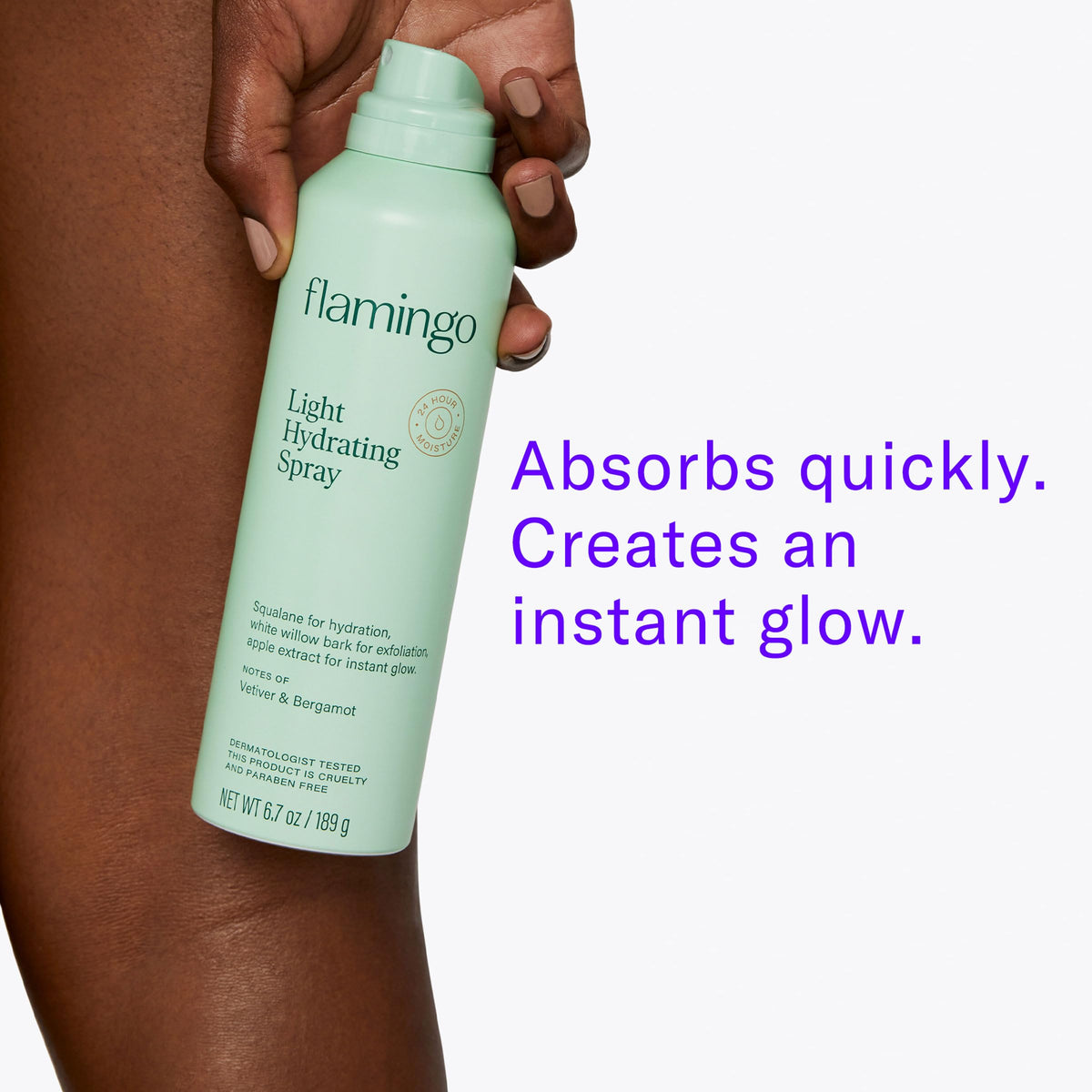 Flamingo Light Hydrating Spray with Papaya and Apple Extract, 6.7 oz