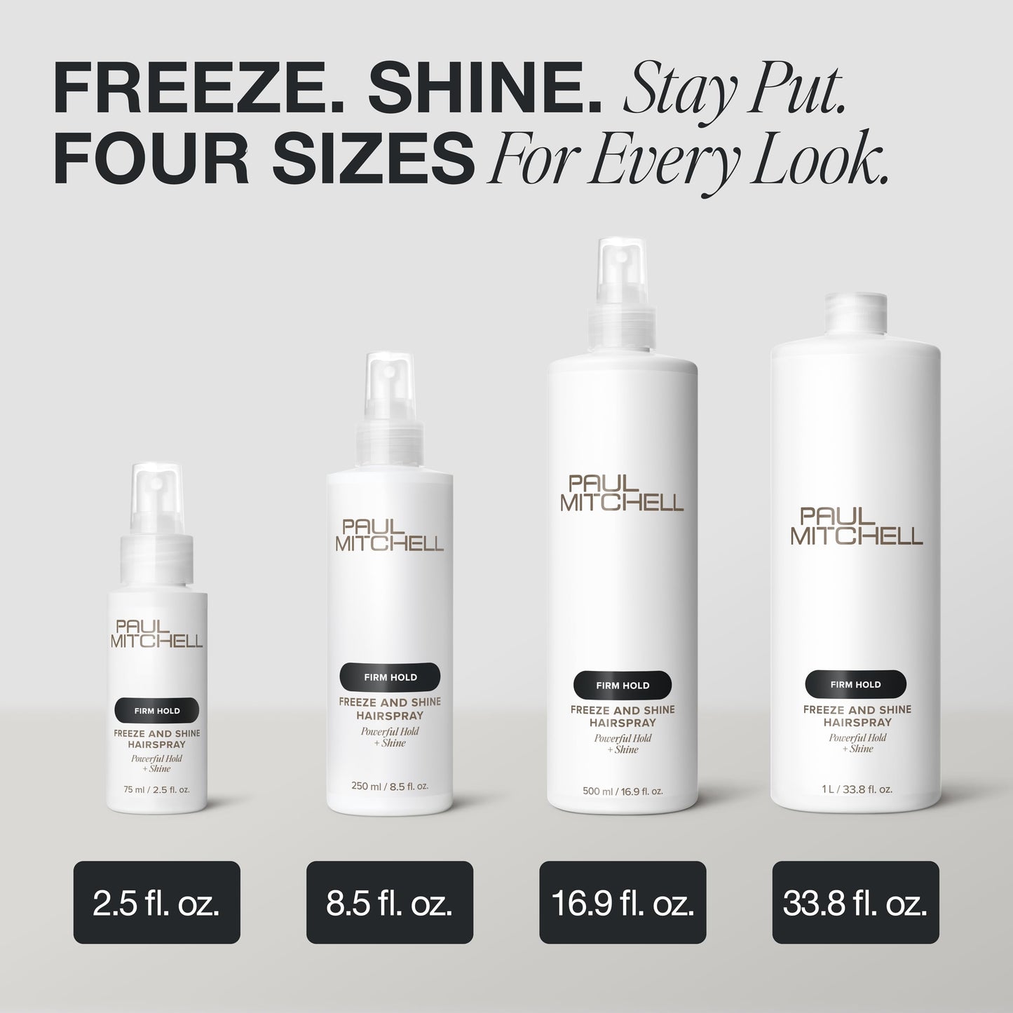 Paul Mitchell Freeze and Shine Super Hairspray, Maximum Hold, Shiny Finish Hairspray, For Coarse Hair 16.9 FL OZ