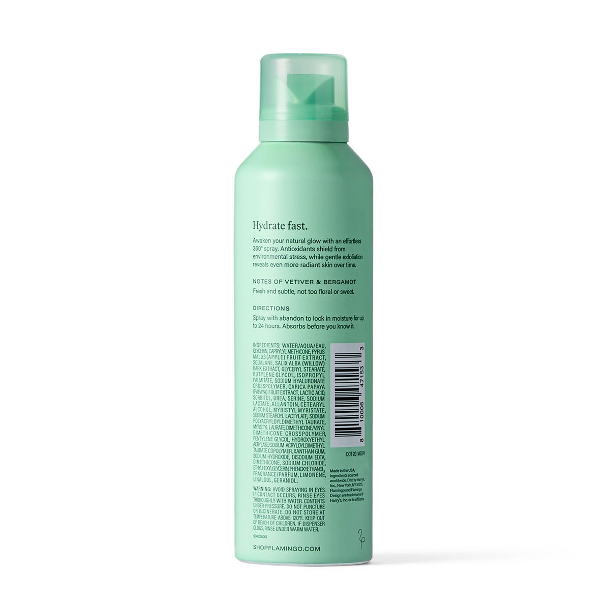 Flamingo Light Hydrating Spray with Papaya and Apple Extract, 6.7 oz