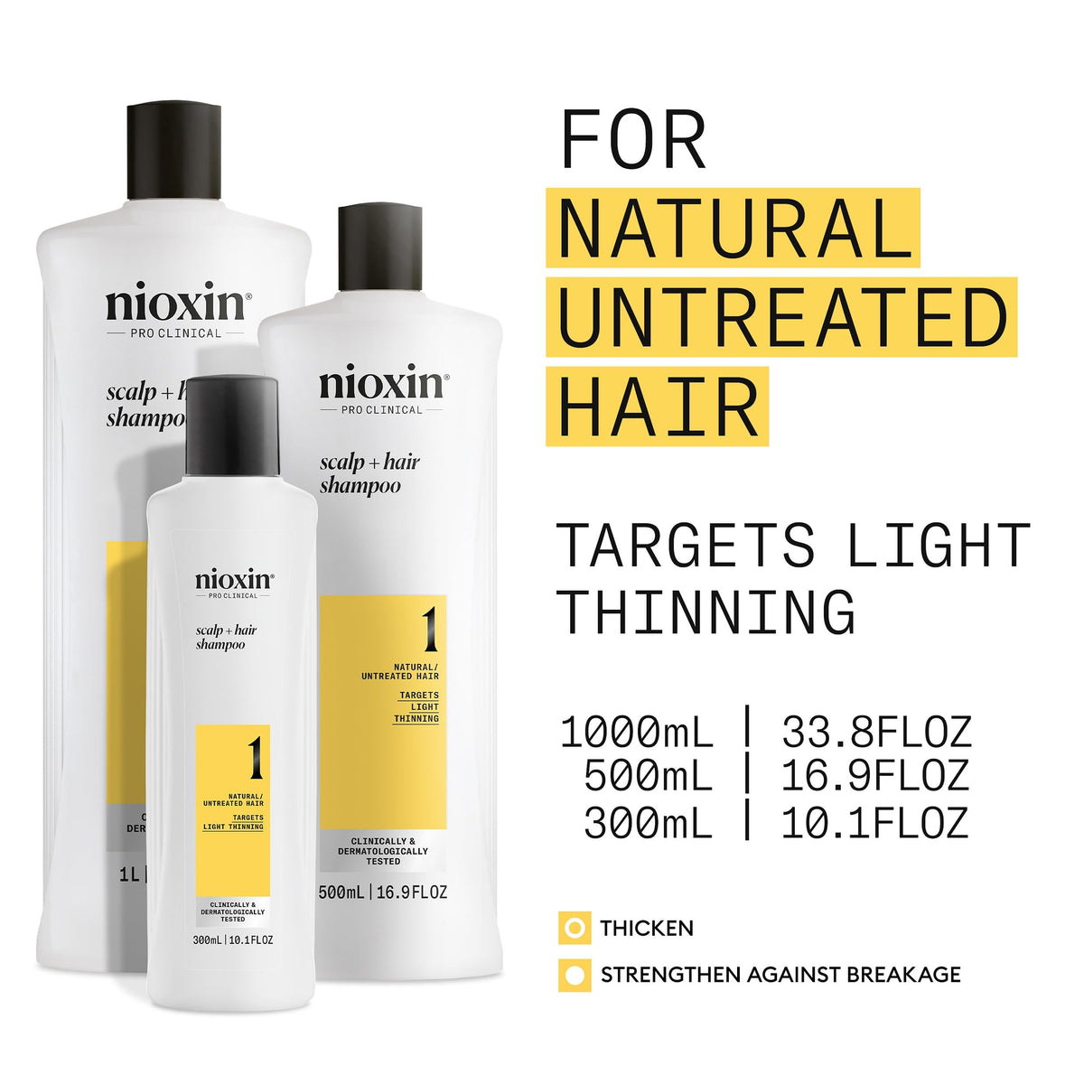 Nioxin Scalp + Hair Thickening System 1 Shampoo 33.8 oz