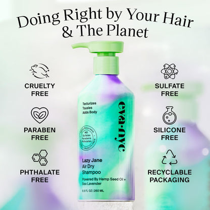 Eva NYC Lazy Jane Air Dry Shampoo, Natural Texture and Frizz Control , 8.8 fl oz