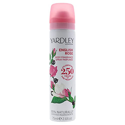Yardley London for Women Deodorant Body Spray English Rose 2.6 Oz