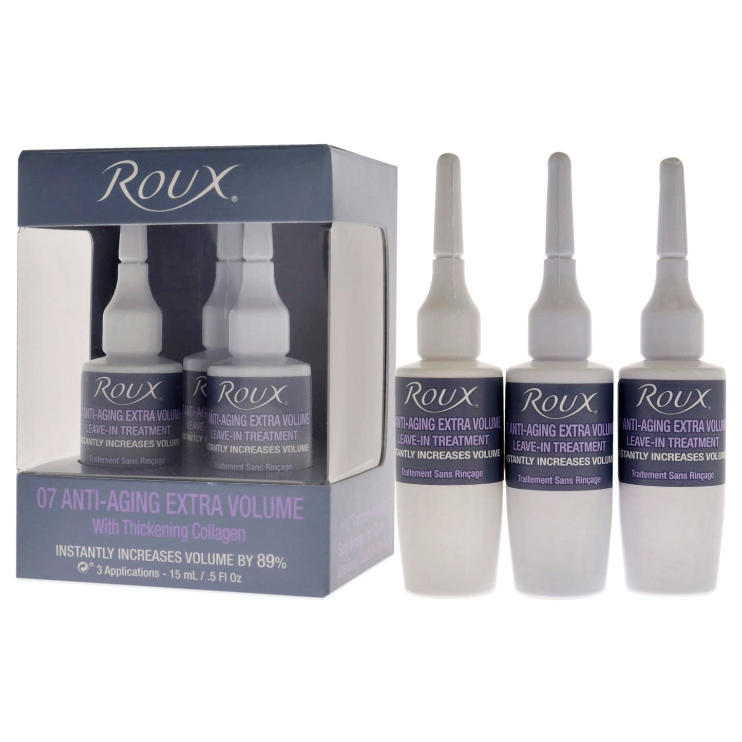 Roux Leave In Treatment 07 Anti Aging Extra Volume By 89% ( By 89% / 3pk x 0.5 oz)