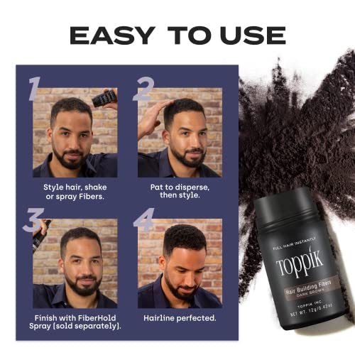 Toppik Hair Building Fibers, Lt Brown  .42oz