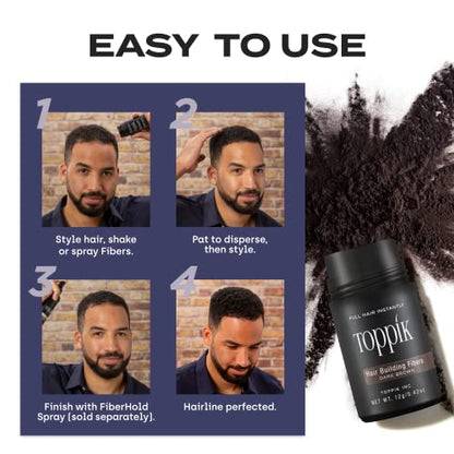 Toppik Hair Building Fibers, Lt Brown  .42oz