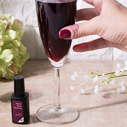 SensatioNail EXPRESS GEL One Step Polish, No Dry Time, Must Use LED Lamp,  Never Stop Wine-ing  .33 fl oz