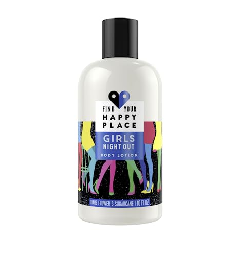 Find Your Happy Place GIRLS NIGHT OUT Body Lotion, Tiare Flower & Sugarcane   10 fl oz