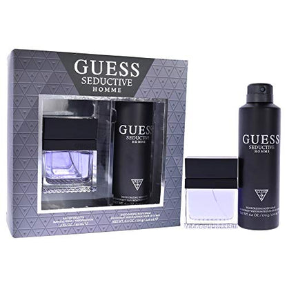Guess SEDUCTIVE Homme Set: Eau de Toilette  3.4 fl oz, Deodorizing Body Spray  7.6 fl oz