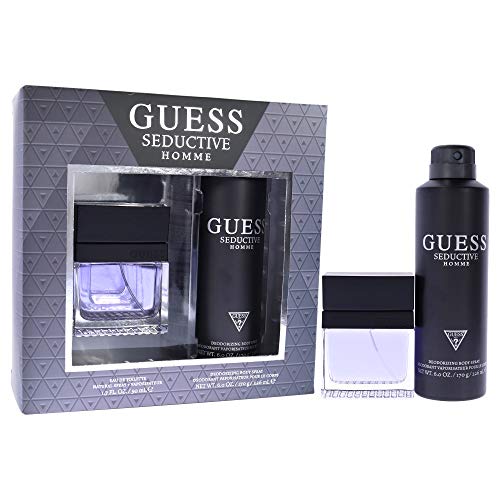 Guess SEDUCTIVE Homme Set: Eau de Toilette  3.4 fl oz, Deodorizing Body Spray  7.6 fl oz