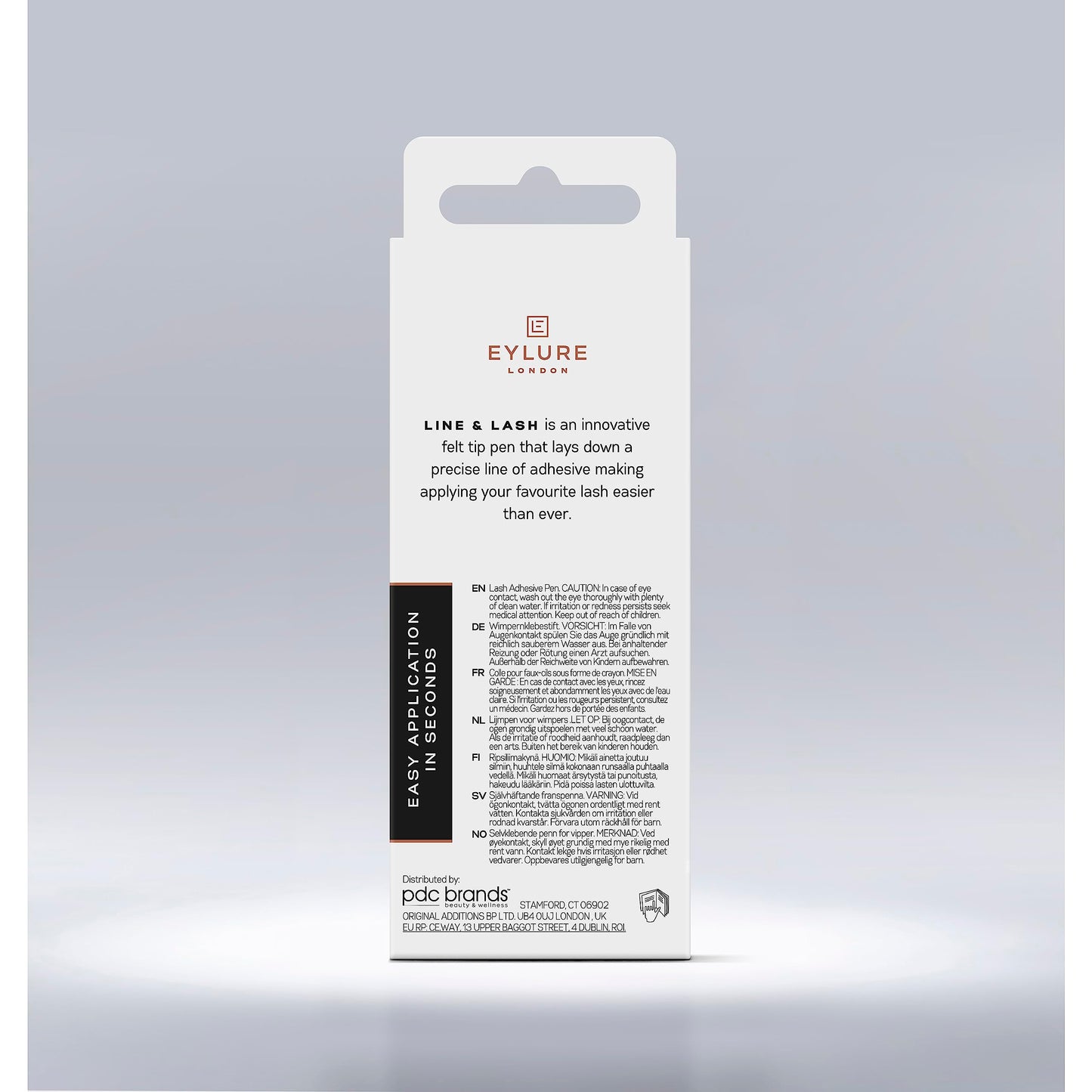 Eylure Line & Lash Felt Tip Adhesive Pen for False Eyelashes, Clear, 0.7 ml