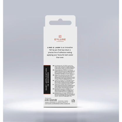Eylure Line & Lash Felt Tip Adhesive Pen for False Eyelashes, Clear, 0.7 ml