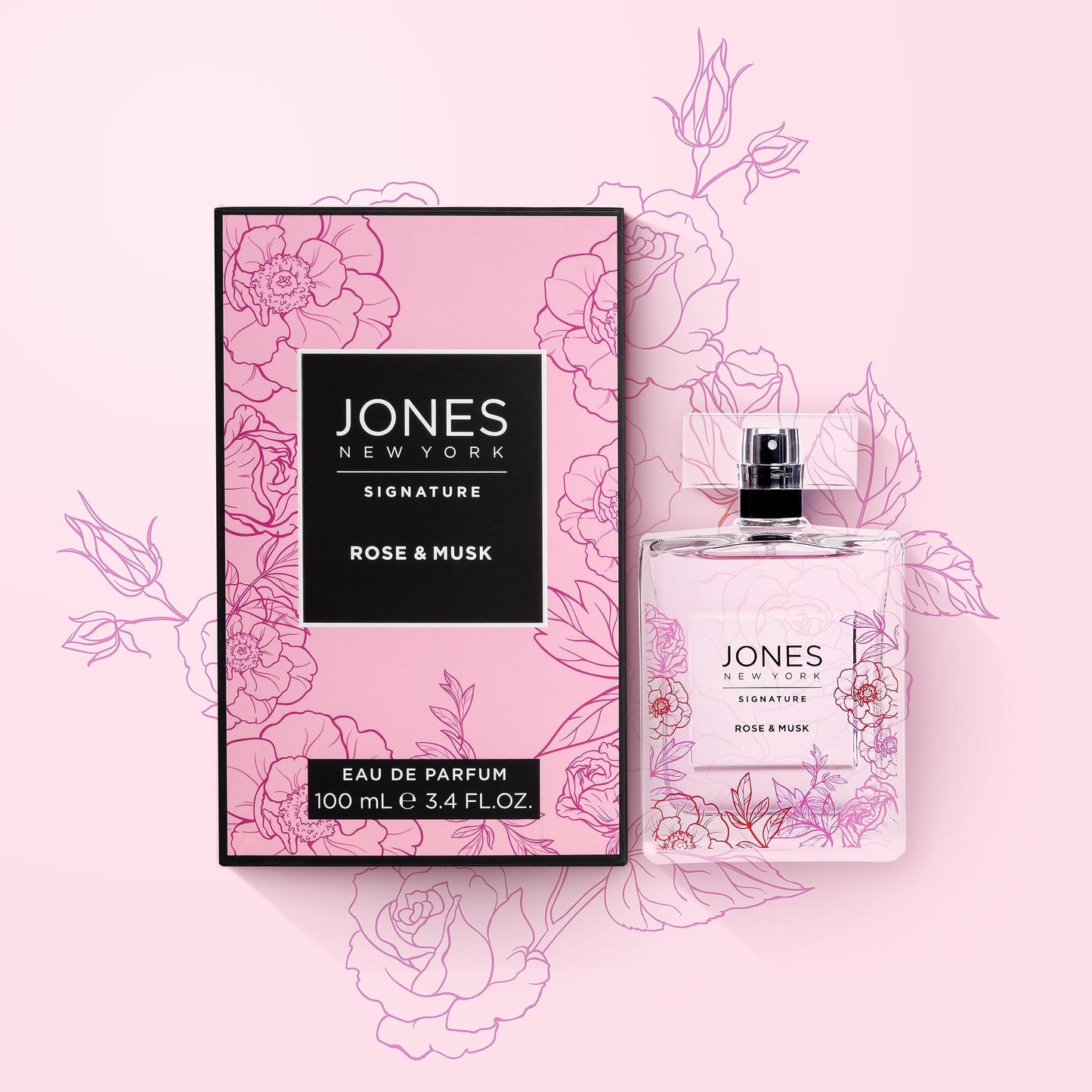 Rose & Musk by Jones New York, 3.4 oz EDP Spray for Women