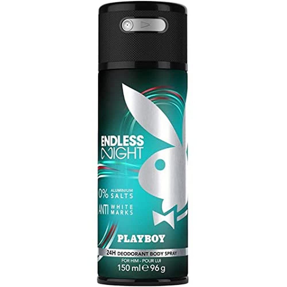 PLAYBOY ENDLESS NIGHT DEODORANT & BODY SPRAY 5.0 OZ (150 ML) (M)