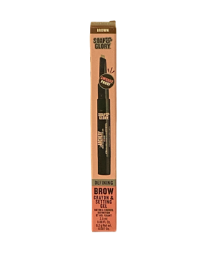 Soap & Glory Defining Brow Crayon and Setting Gel BROWN 2.5ml