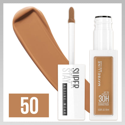 Maybelline Super Stay Longwear Liquid Concealer, Full Coverage, 50, 0.33 fl oz