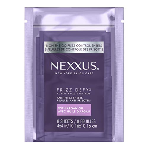 Nexxus FRIZZ DEFY Anti-Frizz Sheets with Argan Oil,  8 Sheets