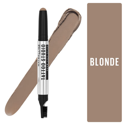 Maybelline Tattoo Studio Brow Fade and Smudge Resistant Lift Stick, Blonde