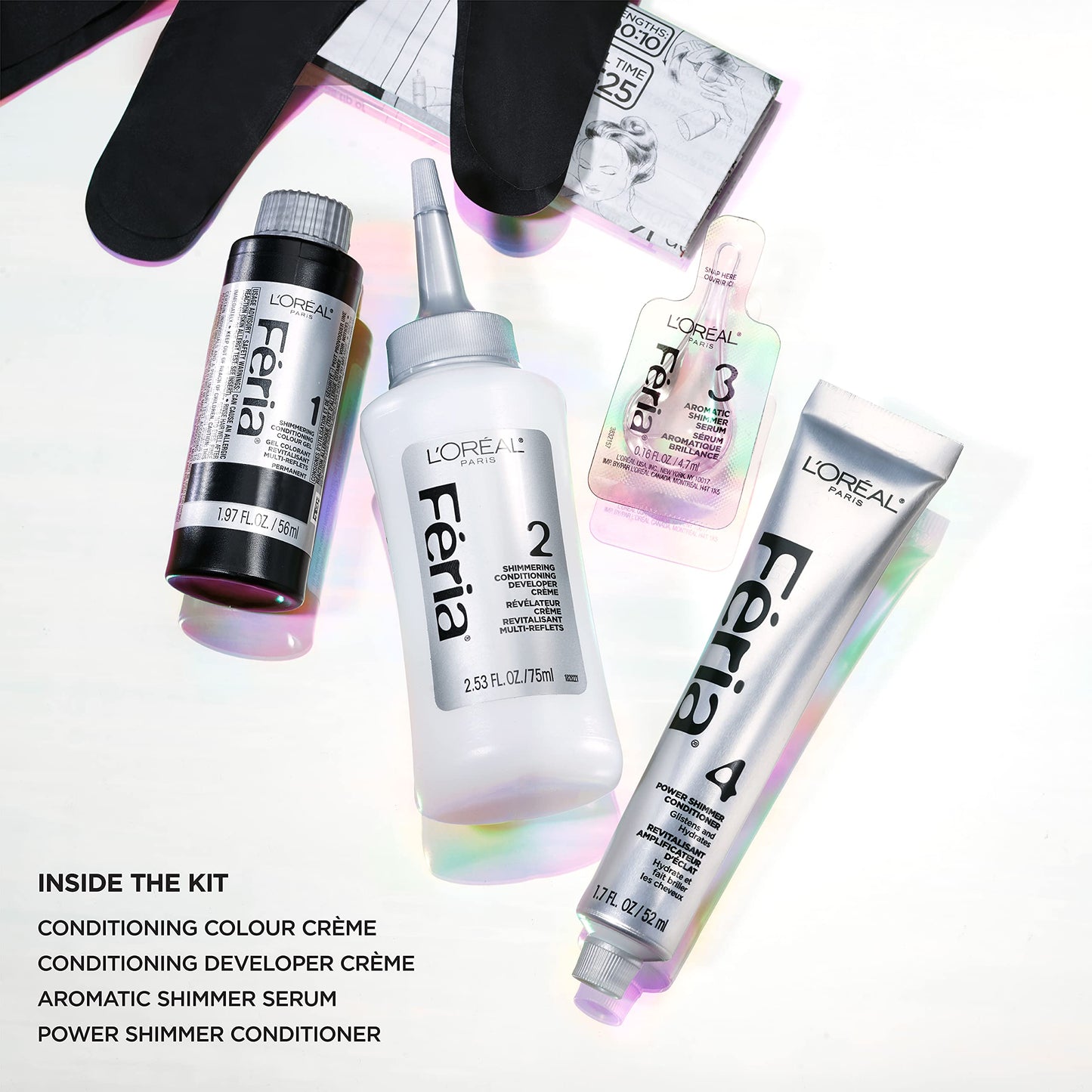 L'Oreal Paris Feria Multi Faceted Shimmering Color Hair Coloring Tool Kit
