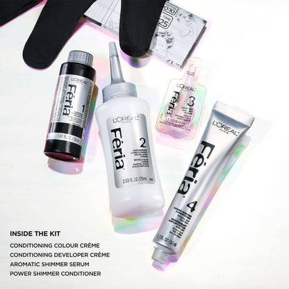 L'Oreal Paris Feria Multi Faceted Shimmering Color Hair Coloring Tool Kit