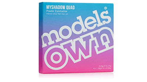 Models Own Myshadow Quad Powder Eyeshadow :  Smokey Titanium 01   .07oz