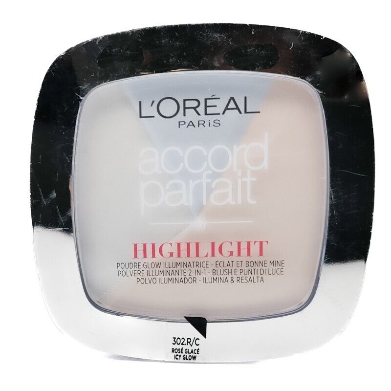 L'Oreal ACCORD PARFAIT Highlight 302R/C Icy Glow  9g