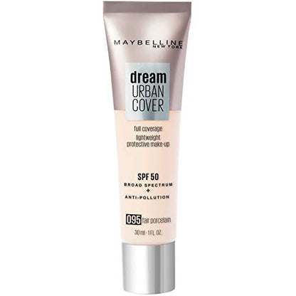 Maybelline Dream Urban Cover Full Coverage Foundation Makeup, SPF 50