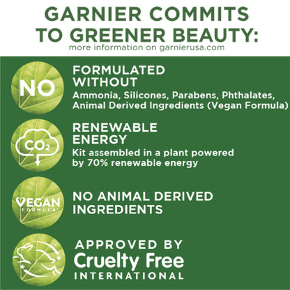 Garnier Olia Oil Powered Permanent Hair Color, 4.15 Dark Soft Mahogany