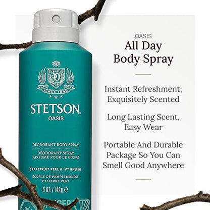 Stetson - All Day Body Spray - 3 Pack