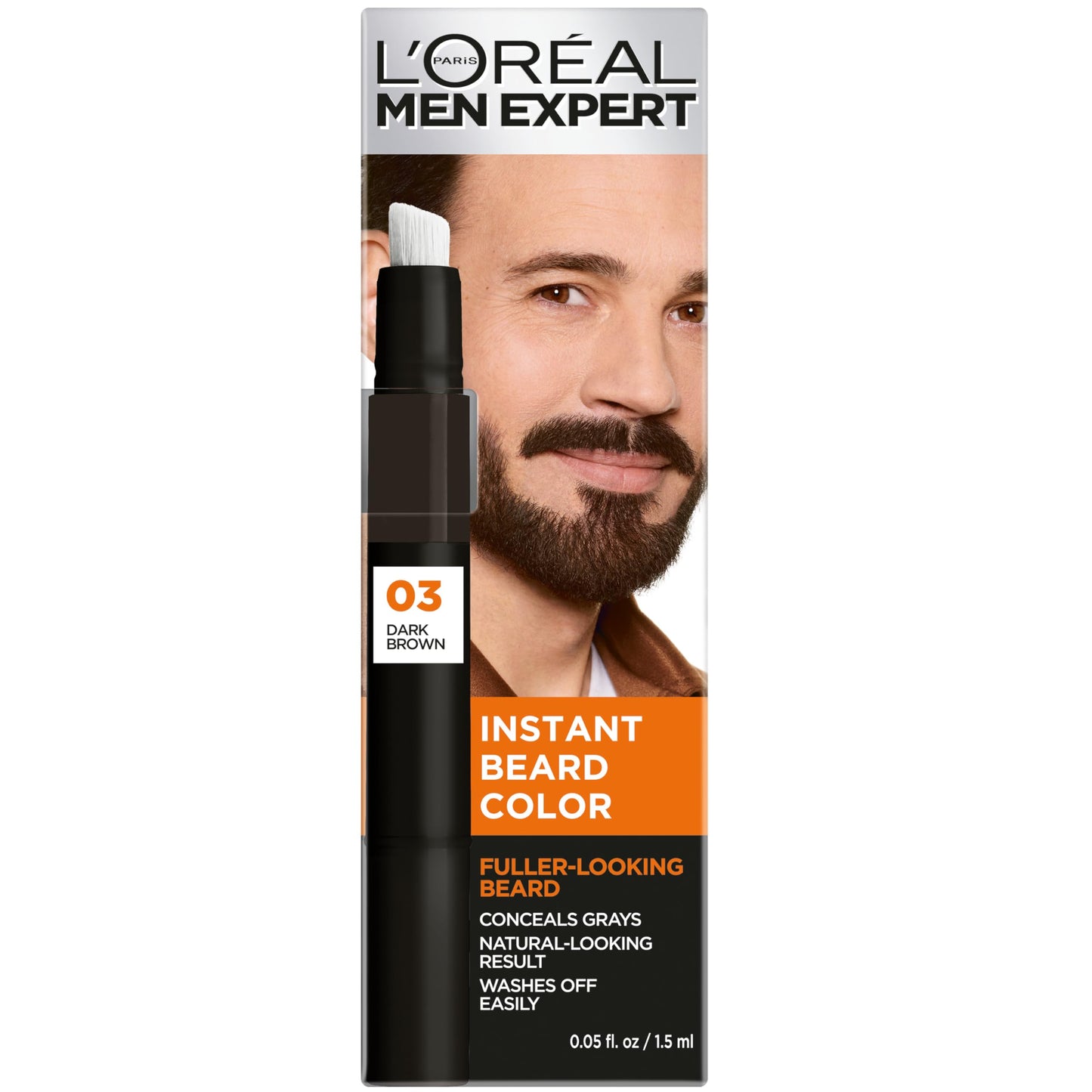 L'Oréal Paris Instant Beard Dark Brown 03, 0.05 fl oz