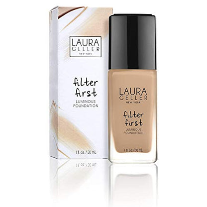 Laura Geller FILTER FIRST Luminous Foundation, Golden Medium  1 fl oz