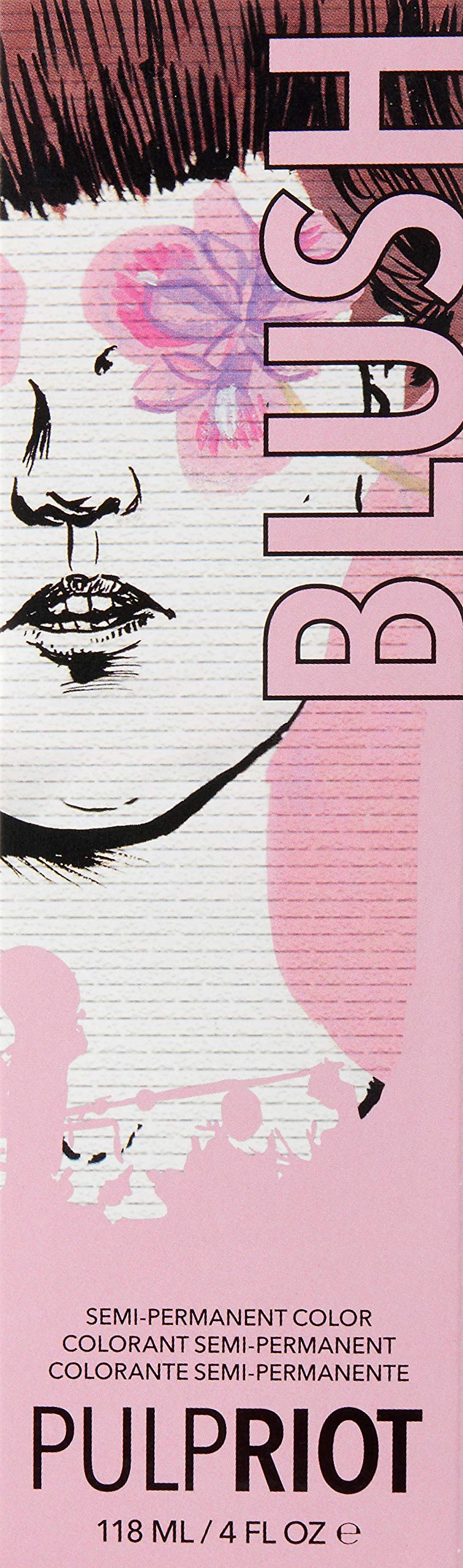 Pulp Riot Semi-Permanent Color Blush Hair Color, Light Pink - 4oz