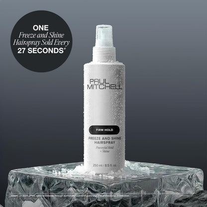 Paul Mitchell Freeze and Shine Super Hairspray, Maximum Hold, Shiny Finish Hairspray, For Coarse Hair 16.9 FL OZ