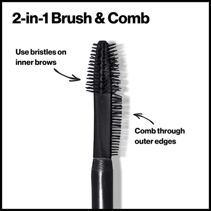 Revlon ColorStay Brow Fiber Filler, Waterproof Eyebrow Enhancer Gel, 302 Warm Brown