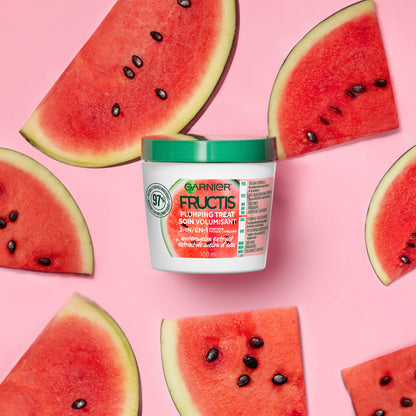 Garnier Fructis Plumping Treat 3-in-1 Hair Mask, 3.4 fl oz
