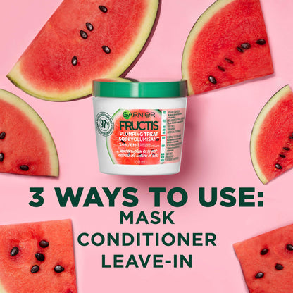 Garnier Fructis Plumping Treat 3-in-1 Hair Mask, 3.4 fl oz