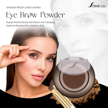 SORMÉ Smudge Proof Long Lasting Eye brow Powder for Women -  Walnut