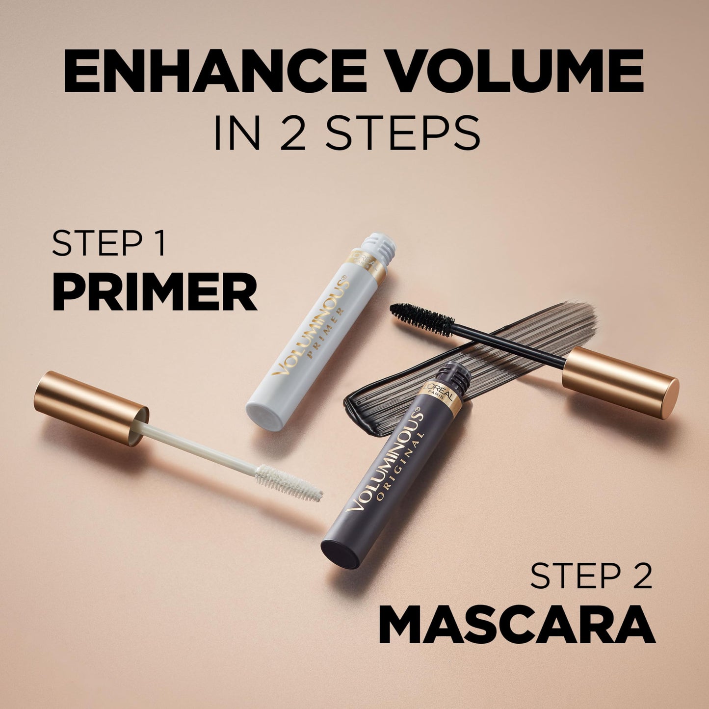 L'Oreal Paris Makeup Voluminous Original Volume Building Mascara, 310 Blackest Black, 0.28 fl; Oz, 1 Count