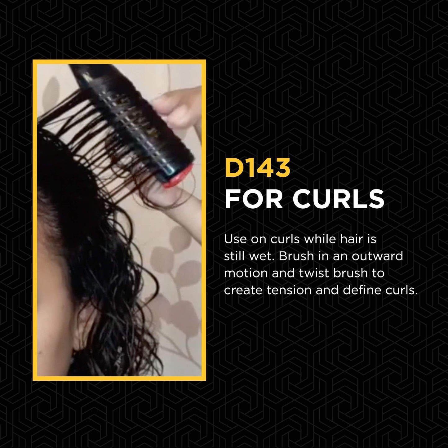 Denman Curly Hair Brush D143 -New, Box slightly  damaged