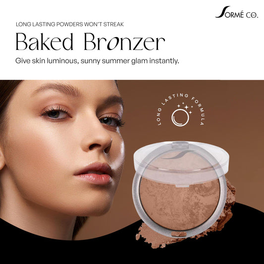 Sorme Cosmetics Baked Bronzer, True Bronzer 808  0.2 Ounce