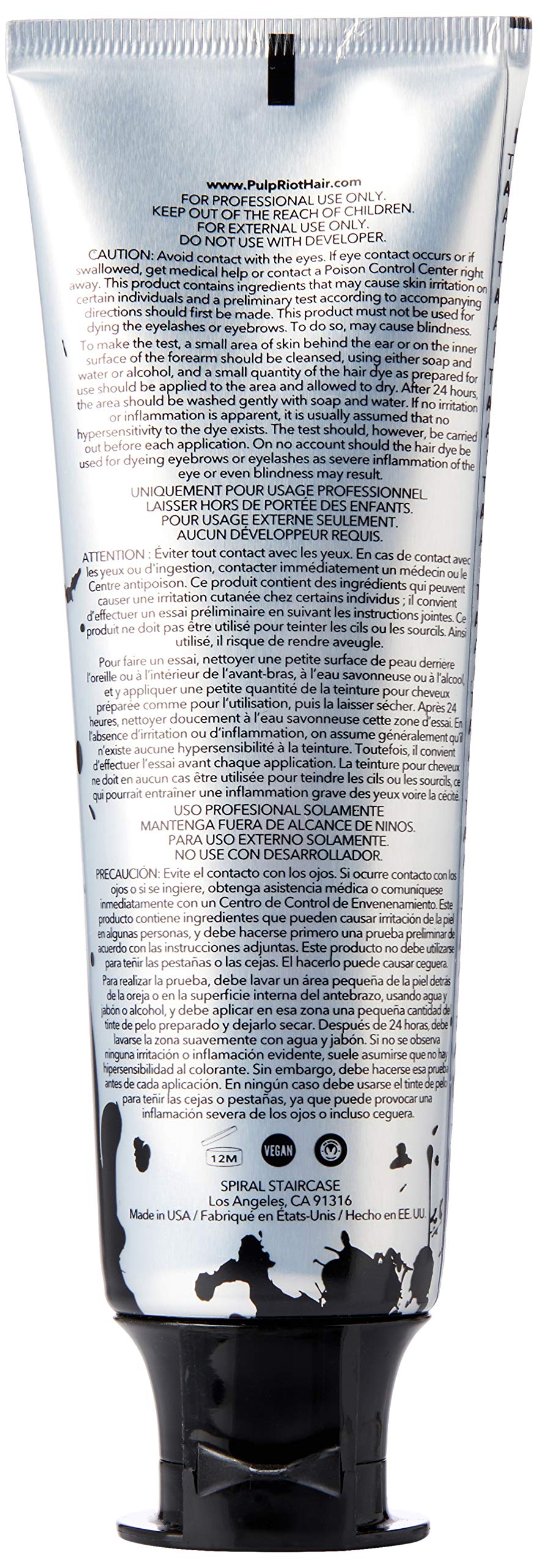 Pulp Riot Semi-Permanent Color Blush Hair Color, Light Pink - 4oz
