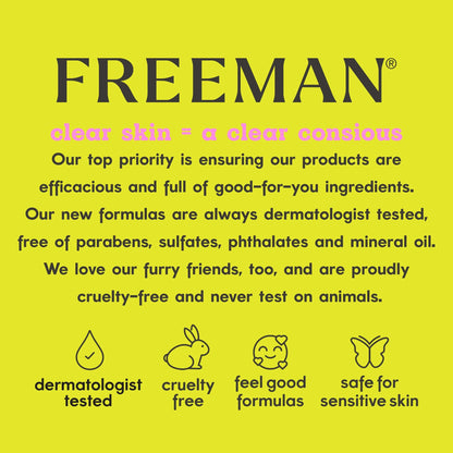 FREEMAN Pore Clearing Volcanic Ash Peel-Off Gel Facial Mask For Men, 6 fl. oz ./175 mL Tube