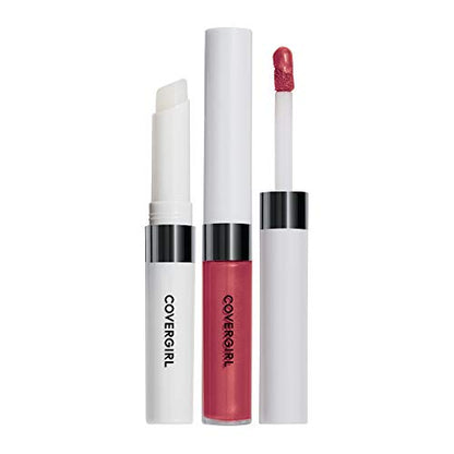 Covergirl Outlast All-Day Custom Reds Lipcolor, 800 Light Pale: Moisturizing Topcoat .06 Oz., All-Day Colorcoat .07 Fl Oz.