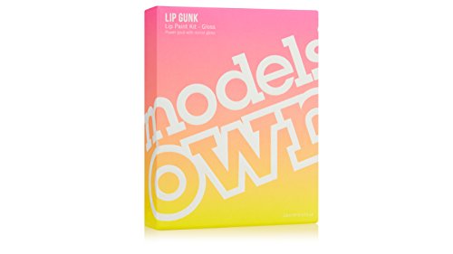 Models Own Lip Gunk Lip Paint Kit:  Metallic Gloss Titanium 02 lip paint, 1 Lip brush, 1 Mixing tray, 1 Case