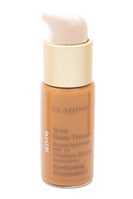 Clarins EVERLASTING FOUNDATION+, SPF15 Sunscreen,118 Sienna  5 fl oz Tester