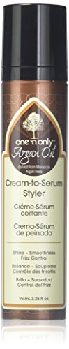 One 'n only Argan Oil CREAM-TO-SERUM Styler, Shine, Smoothness, Frizz Control  3.25 fl oz